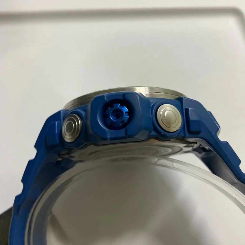Casio Gshock GWN1000, blue, solar, multiband 6, box, tin, papers, Gulfmaster